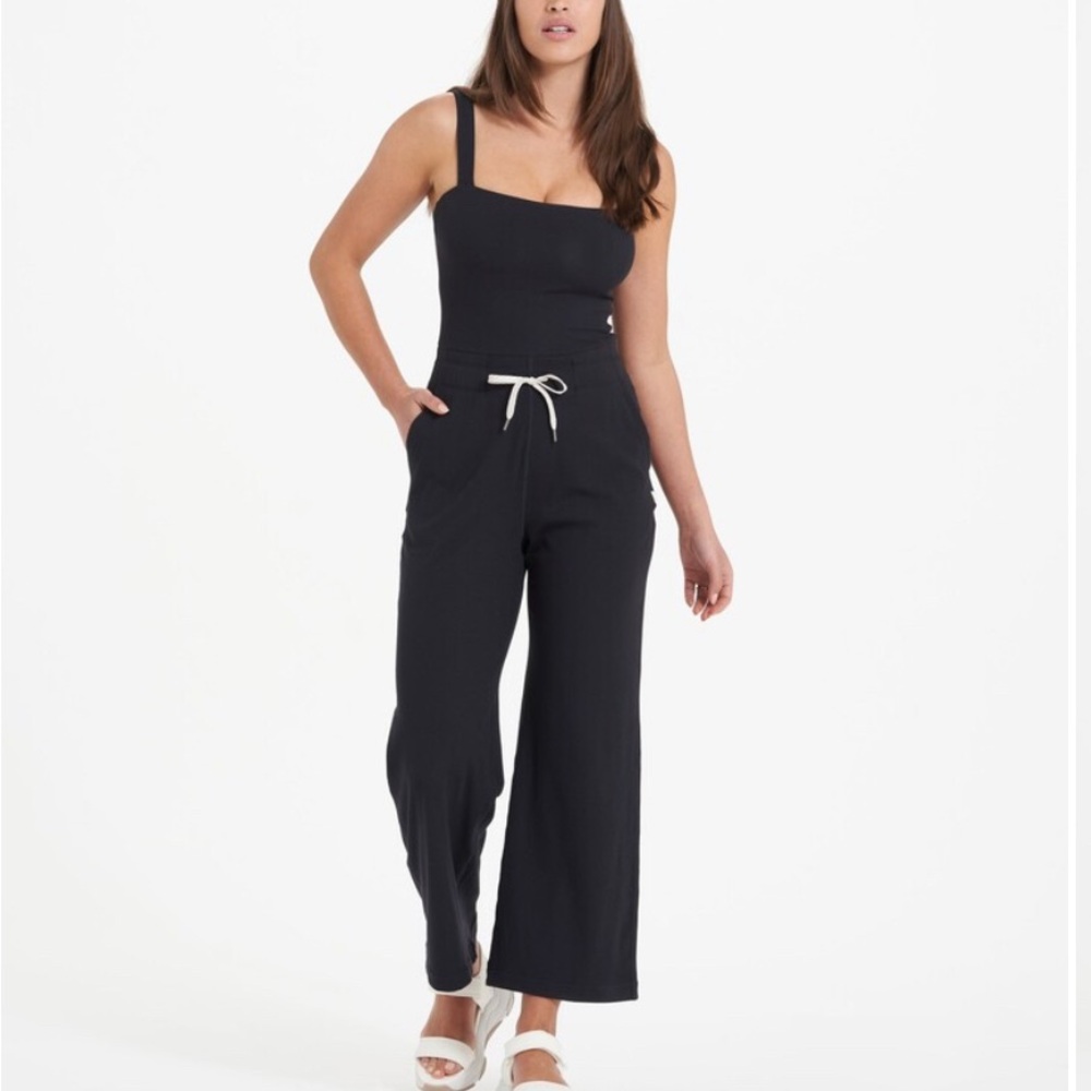 Vuori Pose Black Jumpsuit - cropped